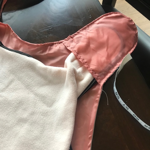 New W/ Tags 3 In 1 Dog Jacket Pink Fleece And Or Water Resistant Shell - Picture 10 of 11